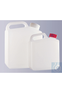 Jerrycan, HDPE, naturel, complète avec bouchon et joint, GL 44, 2500 ml Jerrycan, HDPE, naturel,...